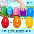 thumbnail image 5 of Toddler Learning Toys for 1 2 3 Years Old, Count Matching & Sorting Montessori Farm Train Set with 8 Farm Animals & 1 Farmer Finger Puppets, Christmas Easter Birthday Gifts for Baby Boys Girls, 5 of 8