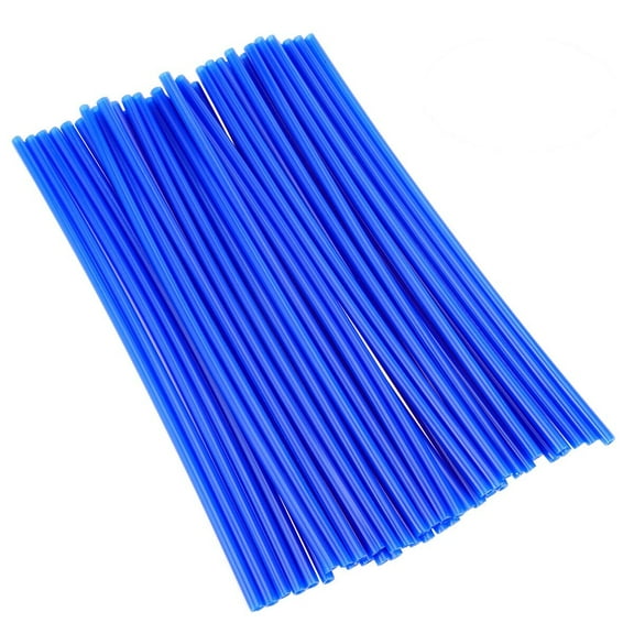 72pcs Spoke Covers for Motorcycle Motocross Dirt Bike Off Road Wheel Rim Protection Kit Blue