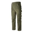 thumbnail image 3 of TOMVIGX Mens Work Pants Waterproof Ripstop Relaxed Fit Hiking Pants Stretch Elastic Waist Lightweight Cargo Jeans Baggy Hunting Army Green Pants with Pockets 5XL, 3 of 8