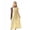 Yellow, variant on Odeerbi Toddler Girls 3PCS Ancient Greek Goddess Dress Up Outfit Shiny Maxi Dress with Leaf Headband Belt Set