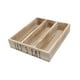 thumbnail image 5 of Organizador de cubiertos de madera, bandeja de almacenamiento para utensilios de cocina, rústica, multifuncional, con compartimentos, bandeja para cub, 5 of 9