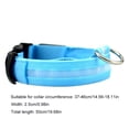 thumbnail image 2 of Collar LED USB para perro Collar LED brillante Collar recargable (M) Azul, 2 of 7