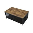 thumbnail image 3 of ACME Winam Rectangular Wooden Coffee Table in Antique Oak and Black, 3 of 4
