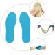 thumbnail image 3 of 2 pares de plantillas transpirables antidesgaste, almohadillas recortables para zapatos (26-36 yardas), 3 of 5