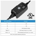 thumbnail image 6 of DEWENWILS 2-Pack Outdoor Timer for Christmas Lights, Plug-in Digital Timer with Photocell for Outdoor Decoration, 13A, 1/2 HP, UL Listed, 6 of 7