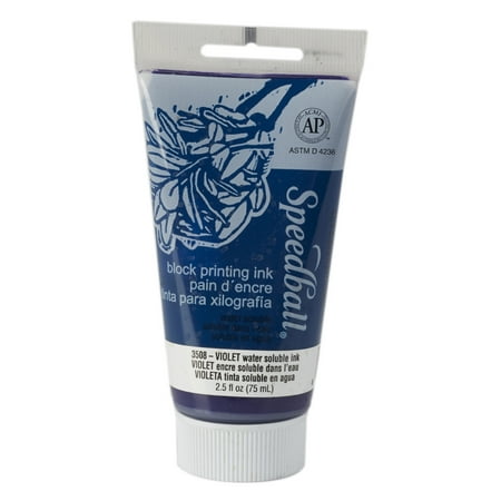 Speedball Block Printing Ink, Water-Based, 2.5 oz., Violet
