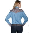 thumbnail image 2 of Scully Women's Floral Embroidered Western Shirt - PL-654WH XX-  US, 2 of 3