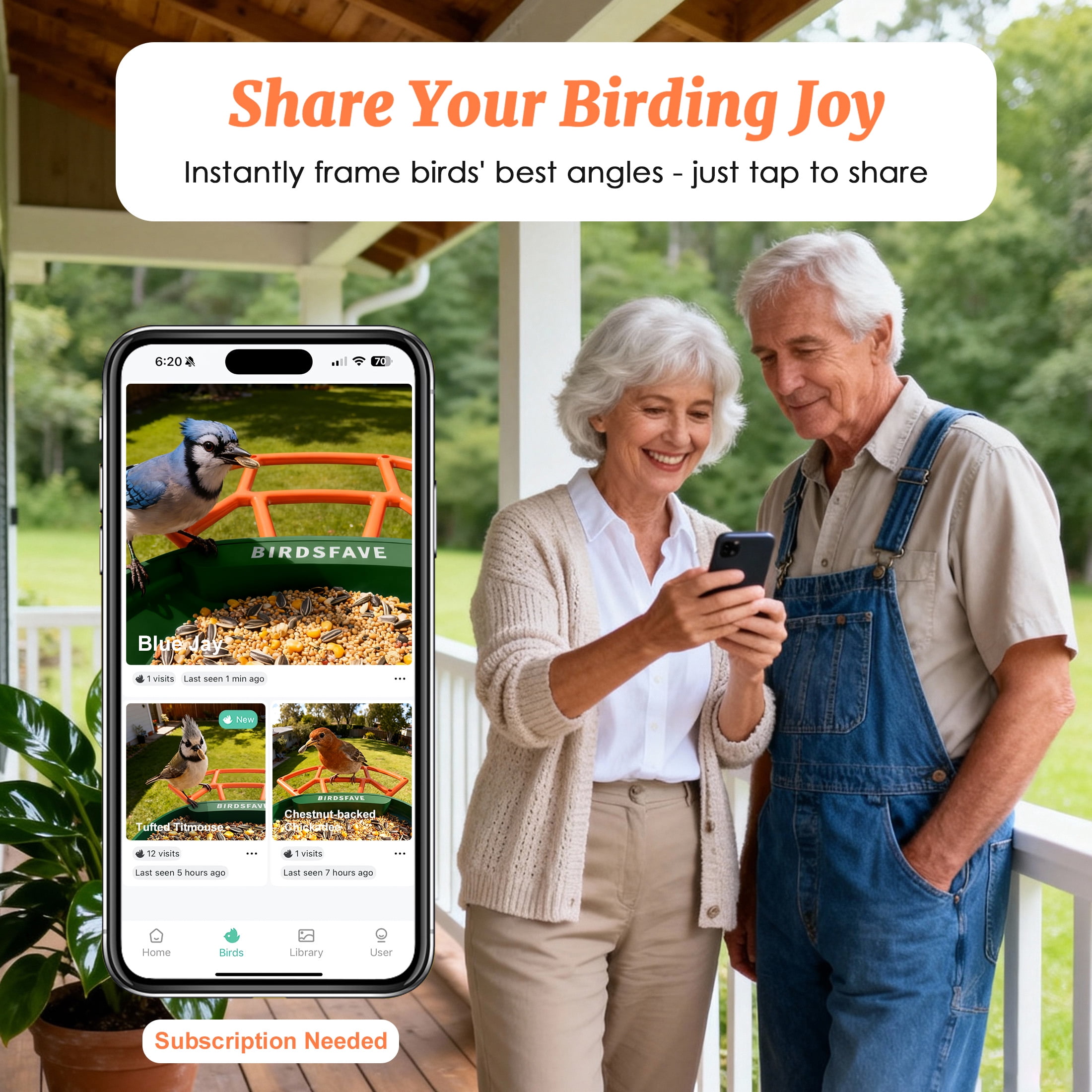 Bird Feeder with Camera Solar Powered 2K HD Live Instant Alert with 32GB Card AI Identify Wildlife Camera Bird Feeder 2.4G Wireless Gift to Mom Dad