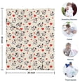 thumbnail image 4 of Beige Cow Heart Pattern Blanket,Comfortable Soft Lamb Wool Throw Blanket,All Season,Warm Lightweight Blankets for Sofa Bed Couch Living Room Chair,30"x40", 4 of 4