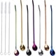thumbnail image 3 of Cuchara de paja de tubo recto de cuerpo desnudo de acero inoxidable de 7 piezas - ver comentarios Ormromra MZQ-0985, 3 of 8