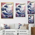 thumbnail image 4 of Designart "Masterpiece The violet Great Of Kanagawa II" Nautical & Beach Floater Framed Canvas Print, 4 of 7