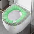 thumbnail image 4 of Soft Toilet Seat Round Household Seasons Toilet Seat Thickened With Handle Winter Toilet Ring Washable Sets Wear Knitted Toilet Seat, 4 of 6