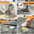 thumbnail image 4 of Area Rugs for Living Room, 5'x7' Washable Non-slip Indoor Rug Neutral Ink Black, Soft Low Pile Stain Resistant Carpet for Bedroom, Nursery, Office, 4 of 10