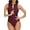 Burgundy, variant on Haitryli Women One Piece Swimsuit Monokini Swimwear Swimming Surfing Bodysuit One Piece Unitard Blue XXL