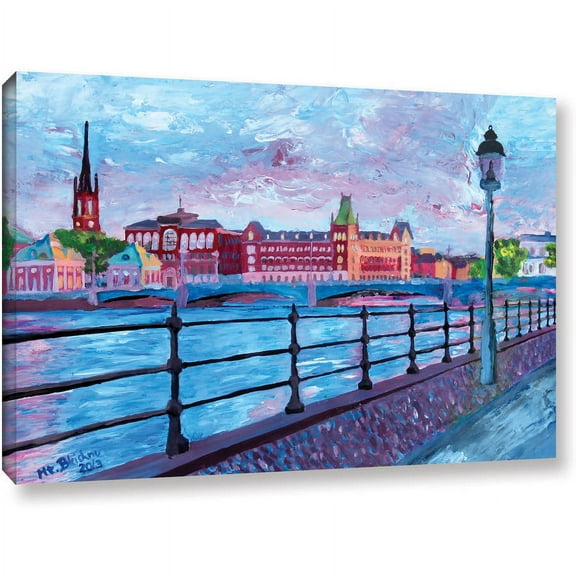 Martina Bleichner "Stockholm City View" Gallery Wrapped Canvas