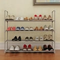 thumbnail image 2 of UWR-Nite Shoe Rack, 4-Tier Shoe Organizer, Hold up to 20 Pairs of Shoes, Stackable Shoe Tower for Living Room, Entryway, 2 of 8