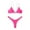 Hot Pink, variant on BeAi Plus Size Swimsuit for Women Two Piece Cheeky Bikini Sets for Women Push Up Swimwear for Women Tummy Control Two Piece Monokini Swimsuit Wrap Tie Back Previous Orders