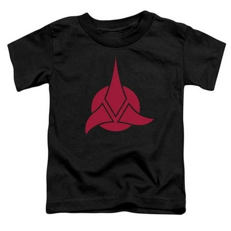 

Trevco Star Trek-Klingon Logo - Short Sleeve Toddler Tee - Black- Large 4T