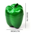 thumbnail image 4 of Bocaux en Forme de Fruits, Réutilisables, en Silicone, pour Réfrigérateur, Boîte de Conservation pour Poivron Vert, Oignon, Tomate, 1 Pce, Oignon, 4 of 8
