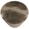 thumbnail image 3 of Riverside Furniture Conrad Aluminum Round Spot Accent Table in Oil Slick Brown, 3 of 5