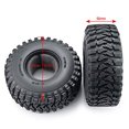 thumbnail image 1 of RCLIONES 4pcs 2.2inch 125mm/4.9inch RC Llantas de Goma con Inserto de Espuma para 1/10 RC RCLIONS RCLIONS, 1 of 2