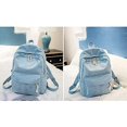 thumbnail image 3 of Backpack Style Soft Fabric Backpack Female Corduroy Design School Backpack For Teenage Girls Striped Backpack Women, 3 of 3