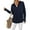 Black, variant on PRETTYGARDEN Womens Long Sleeve Quarter Zip Pullover Sweater Casual Loose V Neck Collared Ribbed Knit Jumper Tops Thumb Hole