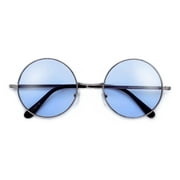 Lennon Inspired Colorful Lens Retro Round 50mm Metal Sunglasses