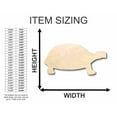 thumbnail image 2 of Unfinished Wood Tortoise Shape - Animal - Craft - up to 46" DIY 24" / 1/4", 2 of 3