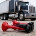 thumbnail image 5 of Trumpet Air Horn With Integrated Compressor And Motor For Truck Vehicle Loud Powerful Sound Upgrade, 5 of 6