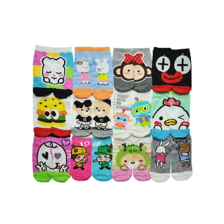 Angelina Low Cut Socks with Matching Friend or Buddy Set Design (Best Low Cut Socks For Converse)