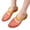Red, variant on KEVCHE Womens Jelly Slip On Mule Sandals, Pointy Strap Mary Jane Slides with Low Heel, Hollow Out Transparent Glitter Beach Shoes, Lightweight Breathable Comfort Sandals