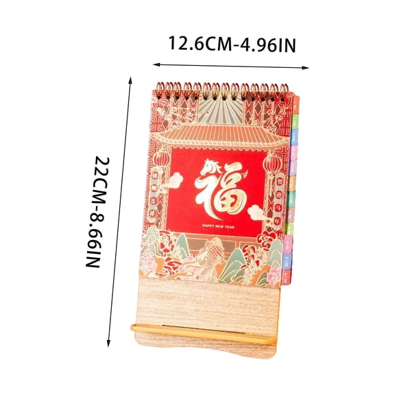 A Vertical 2026 Desk Calendar Paper Mini Office Planner For Desktop Scheduling Annual Date Management