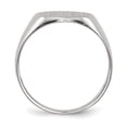 thumbnail image 2 of 14k White Gold 10.5x10.5mm Closed Back Signet Ring RS535, 2 of 6