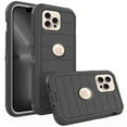 thumbnail image 1 of Asuwish Compatible with iPhone 16 Pro Max 6.9 inch Phone Case Hybrid Rugged Shockproof Hard Protective Drop Proof Full Body Heavy Duty Mobile Cell Cover for iP16M i16 ProMax 16ProMax Women Men Black, 1 of 7