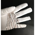 thumbnail image 2 of Real 14k Solid Gold Paperclip Chain Bracelet 2.2MM - 3.8MM, 14k Rose and White Gold Women Bracelet,Fancy Gold Bracelet,14k Gold Paperclips (Width:3.2MM (ROSE); Bracelet length:7.5;), 2 of 6