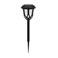 thumbnail image 6 of Flash Furniture 8 Pack Black Tulip Design LED Solar Lights Weather Resistant Outdoor Solar Powered Lights for Pathway, Garden, & Yard, 6 of 9