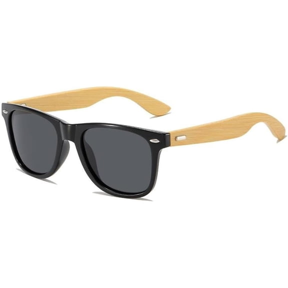 Polarized Bamboo Wood Sunglasses Men Women Coating Mirror Sun Glasses Retro Glasses UV400-USA
