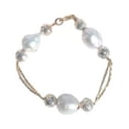 thumbnail image 1 of Pulsera y Aretes GREG J.M. Perla Cultivada Chapa Oro y tornasol Clásico, 1 of 6