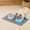 🌈 Gray_Base#882, variant on Kuroiy Silicone Pet Food Mat | Non-Slip Raised Edge Cat Dog Feeding Tray | Waterproof Heat-Resistant Placemat | Gray Blue Pink | 40x24cm | Easy Clean Floor
