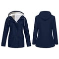 thumbnail image 3 of Spring Military Full-Zip Removable Hooded Cotton Mid-Long Parka Jacket Coat for Women, 3 of 5