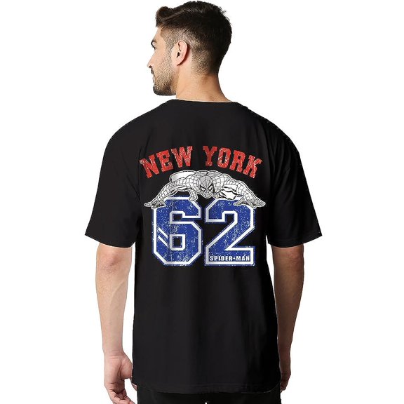 Wear Your Opinion Mens Back Print Oversized T-Shirt (Design: NewYork 62 Oversized T-Shirt,Mint,X-Large)