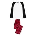 thumbnail image 6 of Meihuid Christmas Pajamas Matching Family Pj Set Long Sleeve Tops and Plaid Pants for Sleepwear Soft Loungewear Pjs, 6 of 10
