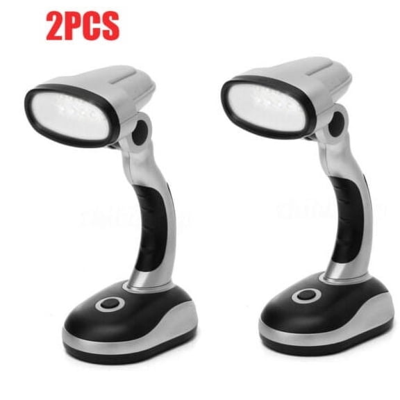12 LED Bright Portable Lamp Battery Operated Desk Table Reading Light Gift