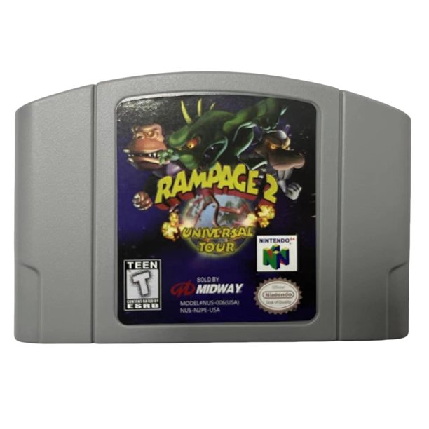 Cartucho Consola Regalos N64 Videojuego Bros Videojuego para Niñas (Rampage 2)