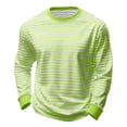 thumbnail image 1 of Camisa de Manga Larga de Ajuste Seco de los Hombres Impresión de Moda Blusa de Suéter de Cuello Redondo para las Mujeres con Costillas de Manga Larga, 1 of 7