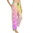 thumbnail image 2 of Balery Fish Scale print Women's Pajama Pants,Ultra Lightweight Pjs,Lounge Pant-Large, 2 of 9