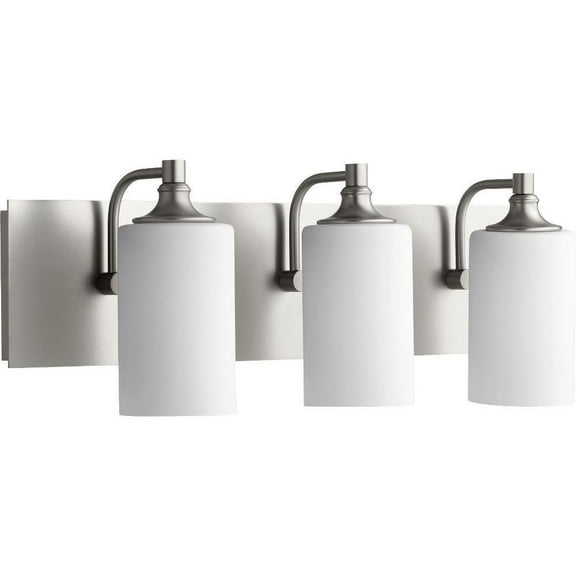 Foster Way 3 Light Bathroom Light in Style 24.5 inches Wide By 8 inches High-Satin Nickel Finish Bailey Street Home 183-Bel-2534552