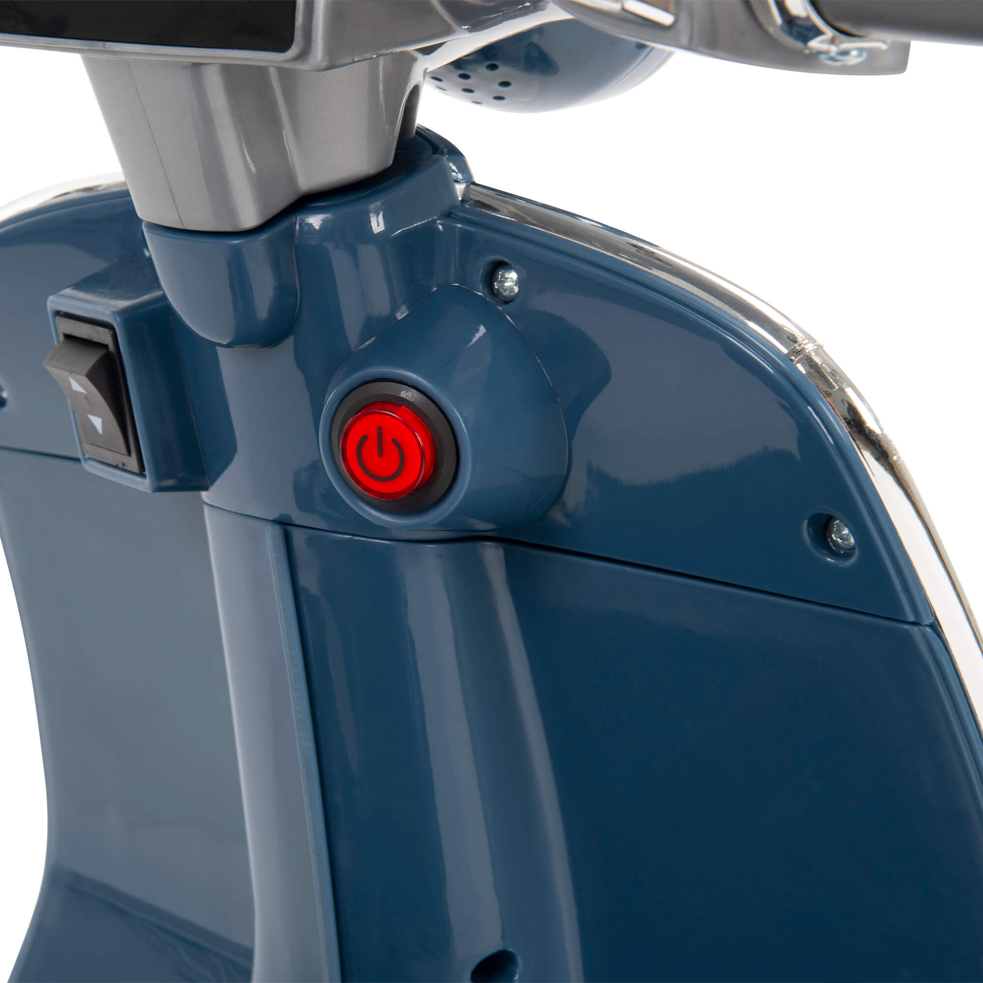 Huffy 6V Vespa Ride-On Electric Scooter for Kids, Blue - image 4 of 7