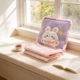 thumbnail image 6 of NWOKYZGH Stuffed Travel Blanket and Pillow Set, 2 in 1 Plush Stuffed Hugging Pillow with Warming Hands Pillow Blanket for Kids Gift Travel Airplane Train Bed office Nap, 6 of 6